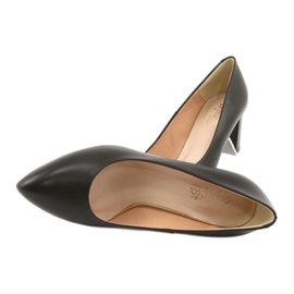 Black Leather High Heel Pumps Espinto 890/1 5