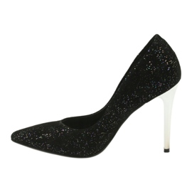 Pumps on Szpilka 497 Black Espinto multicolored grey 2