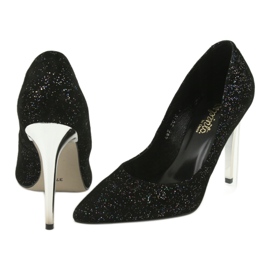 Pumps on Szpilka 497 Black Espinto multicolored grey 4