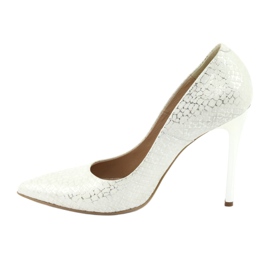 Pumps On A Silver Pin Espinto 391/63 white grey 2