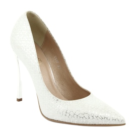 Pumps On A Silver Pin Espinto 391/63 white grey 1