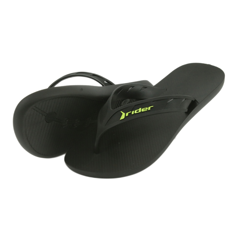 Black and green men's flip-flops Rider 11573 4 Black and green men's flip-flops Rider 11573 4