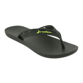 Black and green men's flip-flops Rider 11573 1