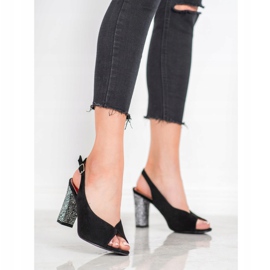 Goodin Sandals With Decorative Heel black 2