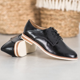 SHELOVET Black Shoes With Eco Leather 1