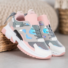 Seastar Stylish Sneakers With Holo Effect pink multicolored 1