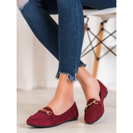 Fama Suede Lords With Ornament red 2