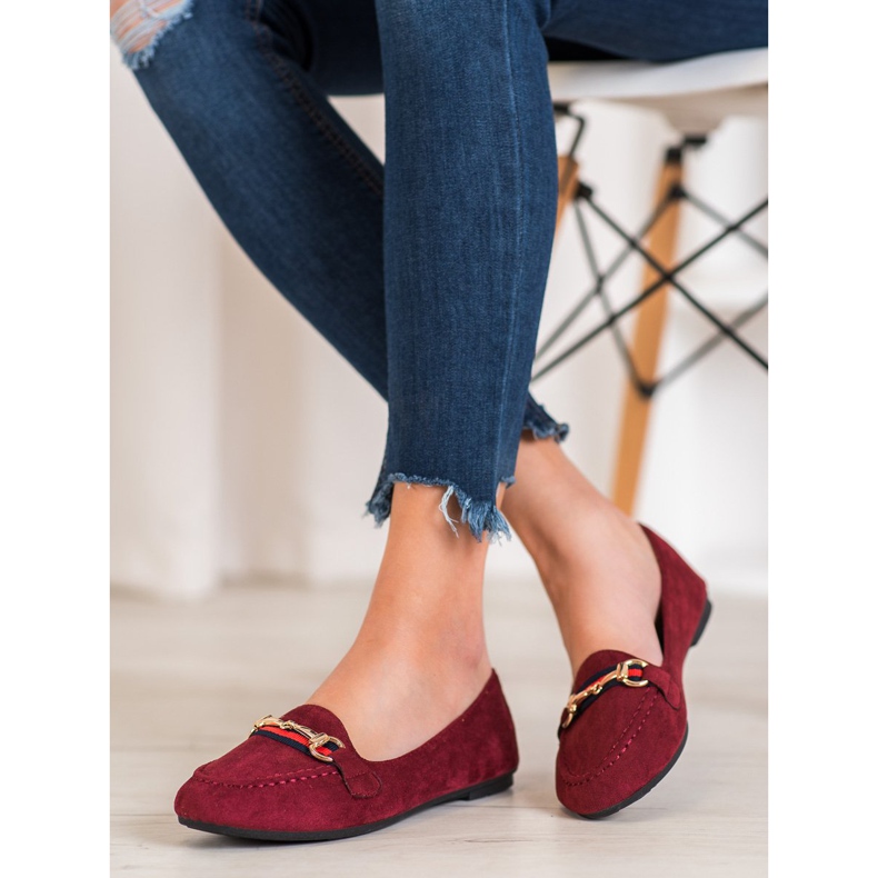 Fama Suede Lords With Ornament red 2