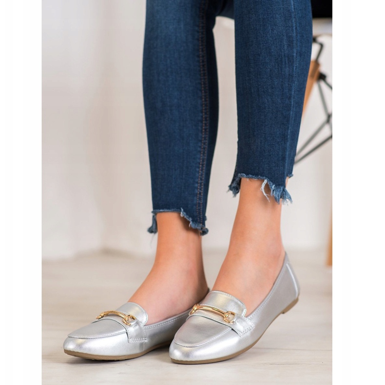 Fama Casual Ballerina With Ornament grey 1