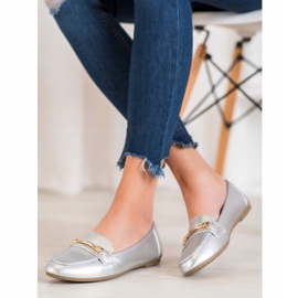 Fama Casual Ballerina With Ornament grey 2