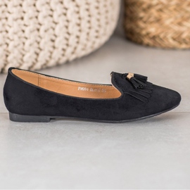 Fama Suede Lords With Fringes black 2