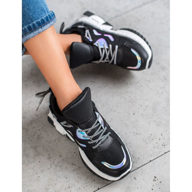 Seastar Stylish Sneakers With Holo Effect black multicolored 2