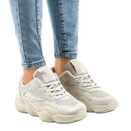Beige MS525-8 trainers 1