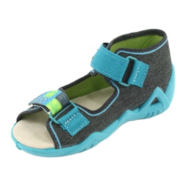 Befado yellow children's shoes 350P006 blue grey green 2 Befado yellow children's shoes 350P006 blue grey green 2