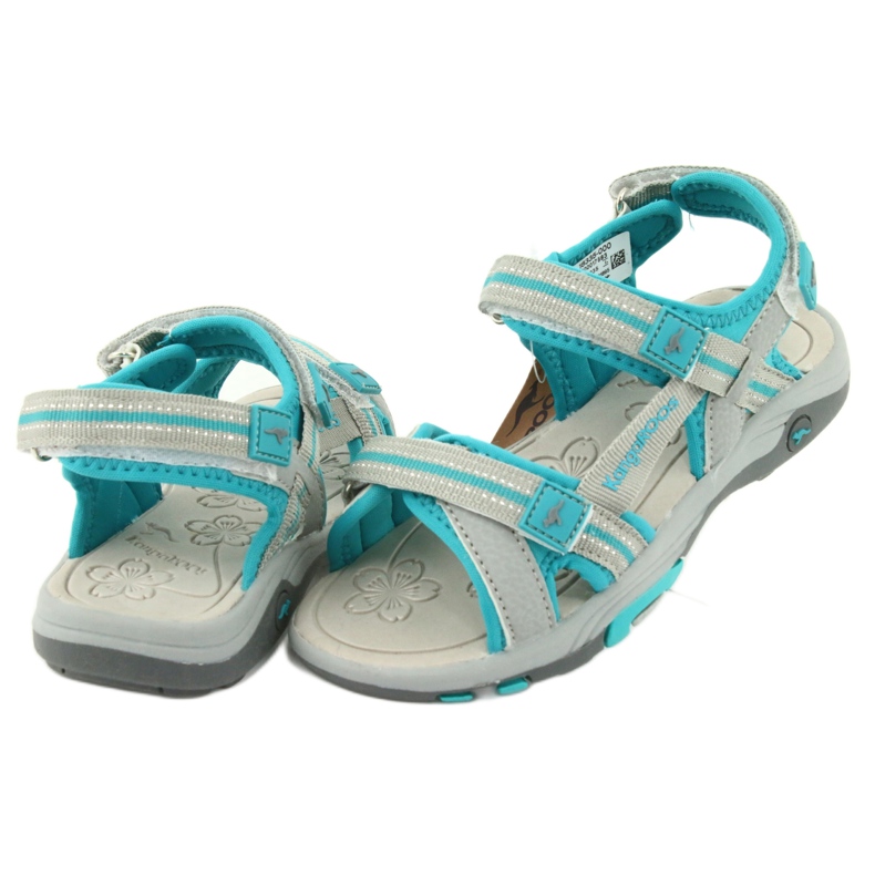 KangaRoos Girls' sandals foam insole 18335 gray-blue grey 4