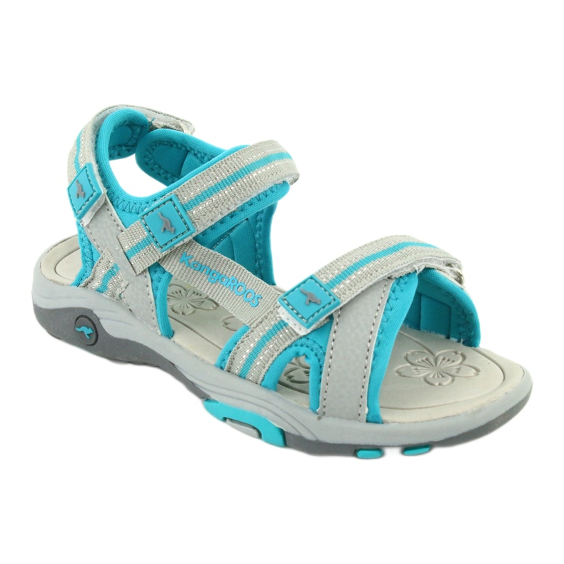 KangaRoos Girls' sandals foam insole 18335 gray-blue grey 1