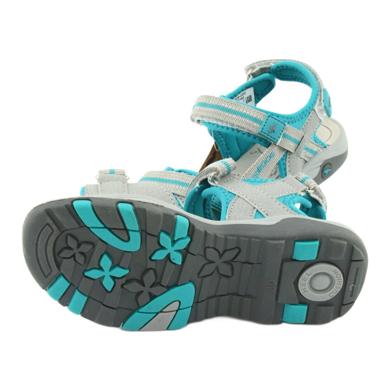 KangaRoos Girls' sandals foam insole 18335 gray-blue grey 5
