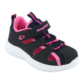 Velcro sandals KangaRoos 02058 dk navy navy blue pink 1