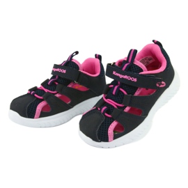 Velcro sandals KangaRoos 02058 dk navy navy blue pink 3