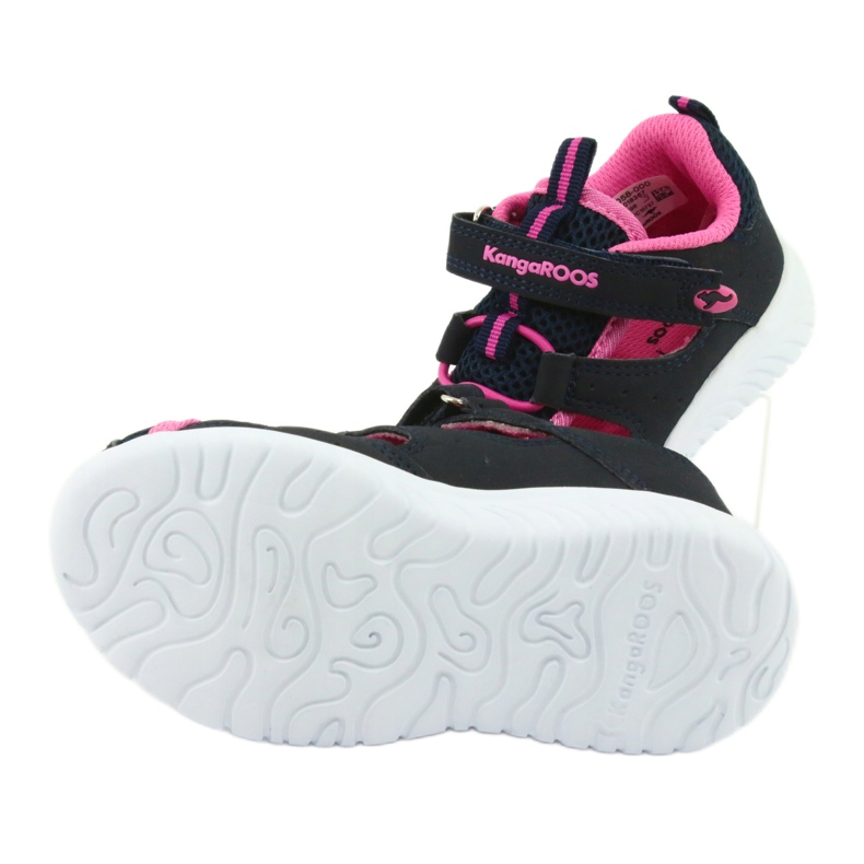 Velcro sandals KangaRoos 02058 dk navy navy blue pink 5