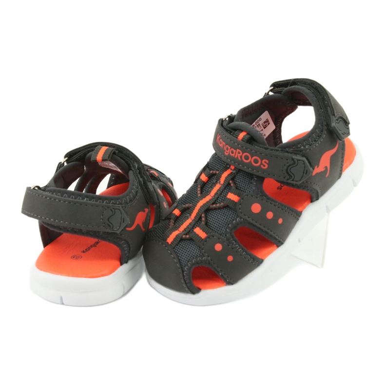 Kangaroos 02035 sports sandals orange grey 4 Kangaroos 02035 sports sandals orange grey 4
