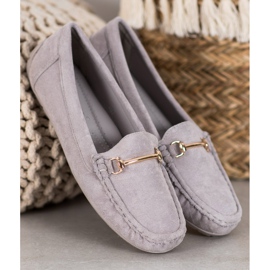 Seastar Stylish suede loafers grey 1