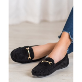 Seastar Stylish suede loafers black 2