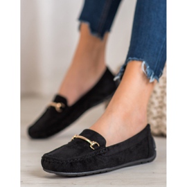 Seastar Stylish suede loafers black 1