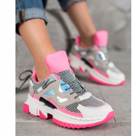 Seastar Stylish Sneakers With Holo Effect pink multicolored 1