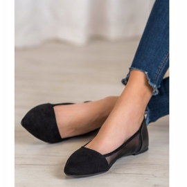 Evento Ballerinas With Mesh black 2