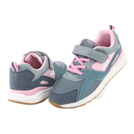 Blue American Club BS12 sports shoes pink grey 4 Blue American Club BS12 sports shoes pink grey 4