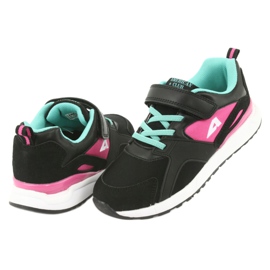 Black American Club BS12 sports shoes pink green 4