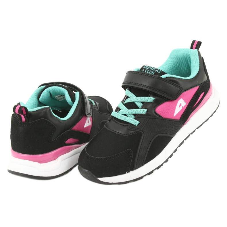 Black American Club BS12 sports shoes pink green 4 Black American Club BS12 sports shoes pink green 4