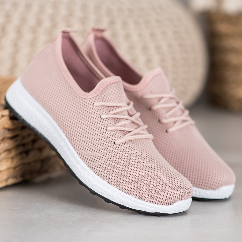 SHELOVET Comfortable Shoes On The Platform pink 1