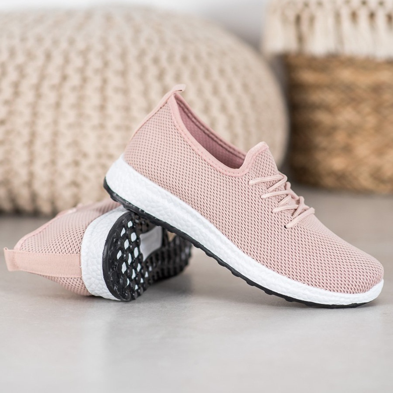 SHELOVET Comfortable Shoes On The Platform pink 2
