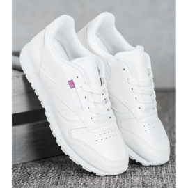 SHELOVET Tied Shoes In Eco Leather white 2