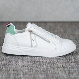 SHELOVET Sports Shoes With Decorative Zipper white 2