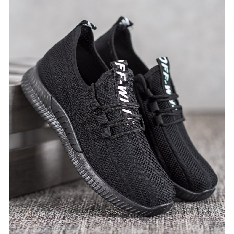 SHELOVET Black Openwork Shoes 1