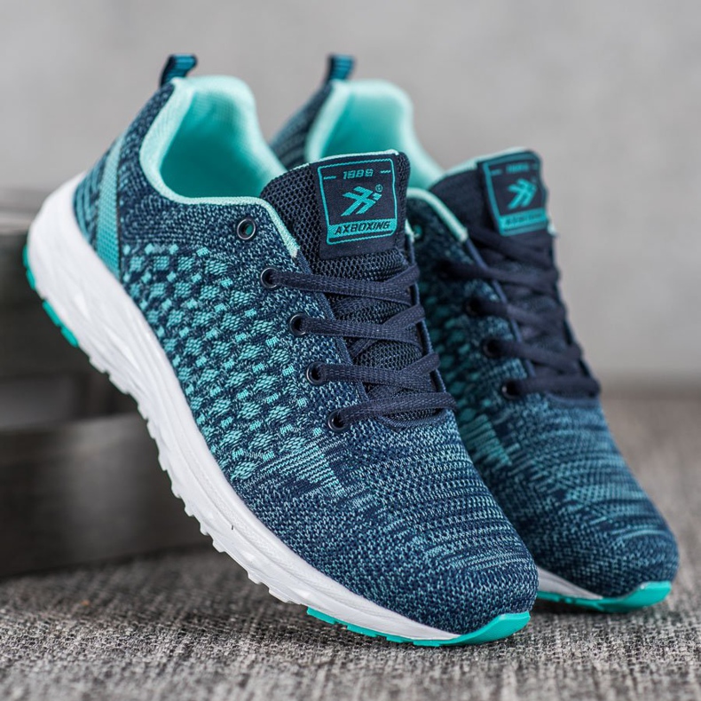 Ax Boxing Sport Shoes With Mesh blue 1