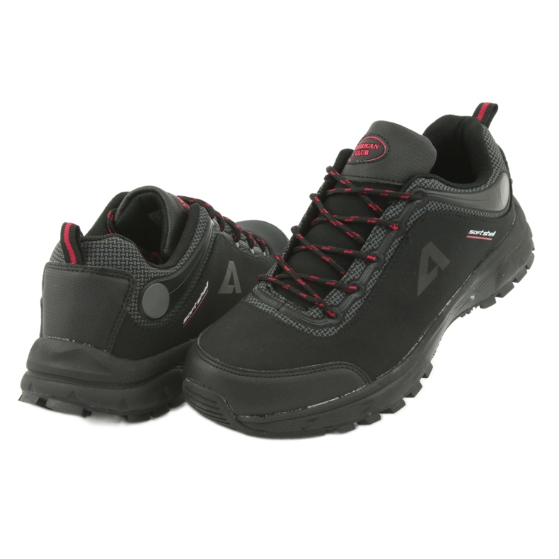 American Club HL02 waterproof softshell sports shoes black red grey 4 American Club HL02 waterproof softshell sports shoes black red grey 4