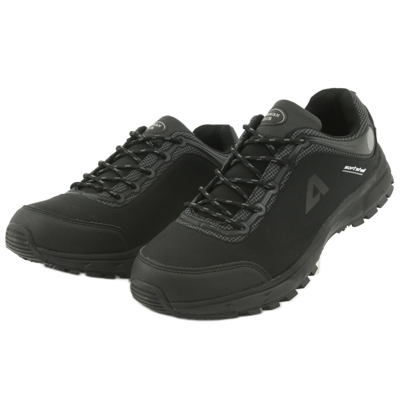 American Club HL02 waterproof softshell sports shoes black grey 3