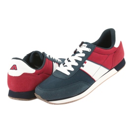American club FH07 men's sports shoes white red navy blue 4