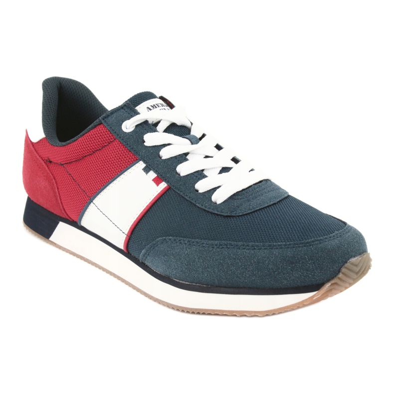 American club FH07 men's sports shoes white red navy blue 1