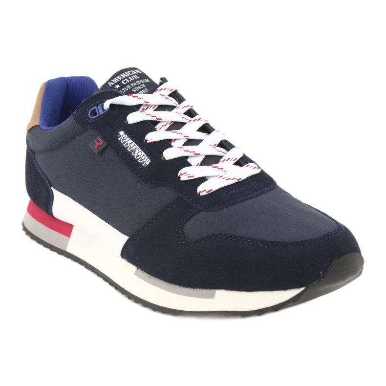 American Club RH12 lightweight sneakers white navy blue 1 American Club RH12 lightweight sneakers white navy blue 1