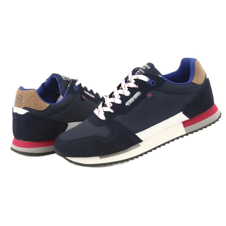 American Club RH12 lightweight sneakers white navy blue 4 American Club RH12 lightweight sneakers white navy blue 4