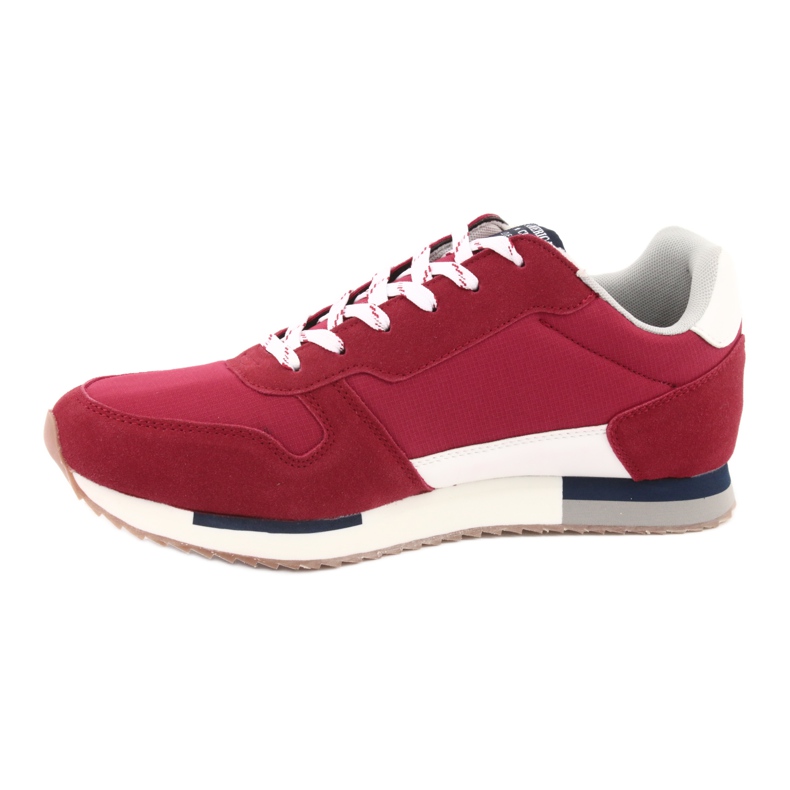 American Club RH12 lightweight sneakers white brown red 2