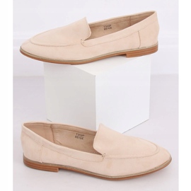 Ladies' beige loafers T359P Beige 1