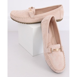 Women's beige moccasins ZA01P Beige 2 Women's beige moccasins ZA01P Beige 2
