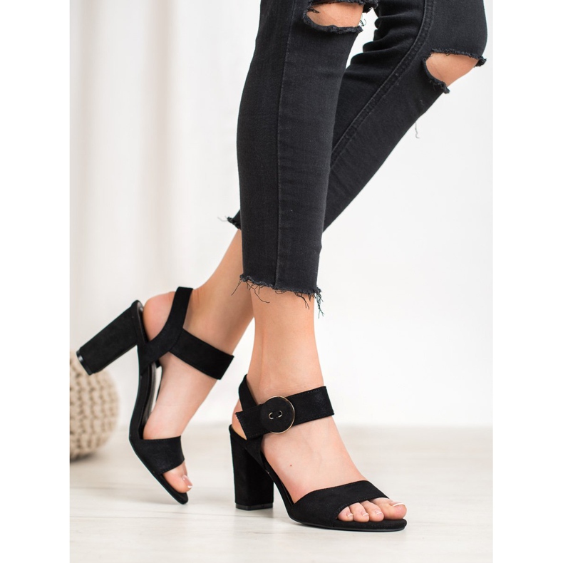 Black Sandals On A Bar VINCEZA 2