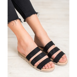 Black VINCEZA slippers 2 Black VINCEZA slippers 2